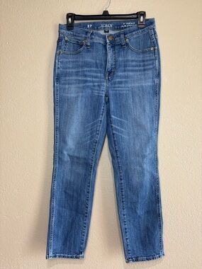 J. Crew Slim Straight Jeans in Medium Blue Wash